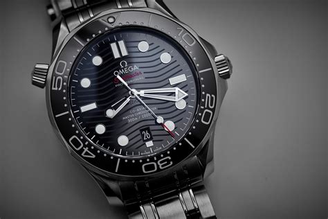 omega seamaster black face.